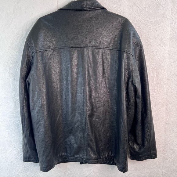 Arma Men's Black Leather Jacket Size Medium - Picture 3 of 10